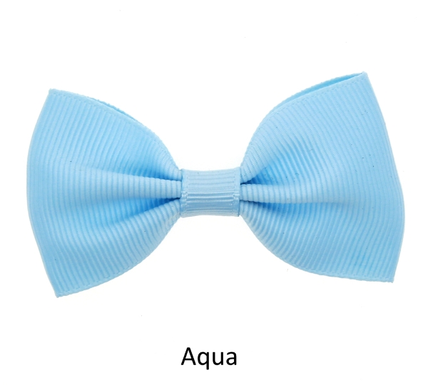 sky blue baby girl hair clips mini bow
