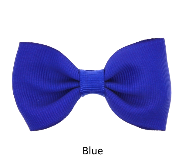 blue baby girl hair clips mini bow