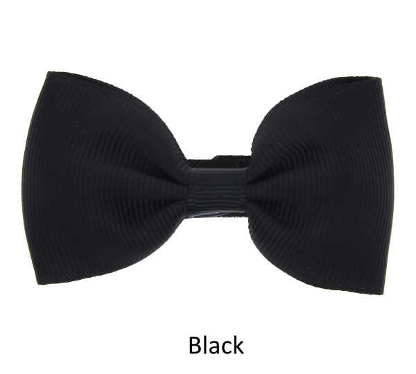 black baby girl hair clips mini bow