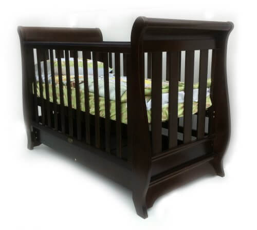 Black sleigh outlet cot