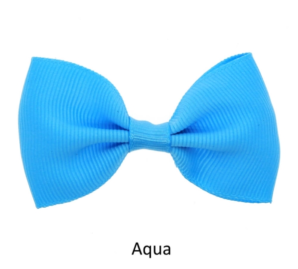 aqua baby girl hair clips mini bow