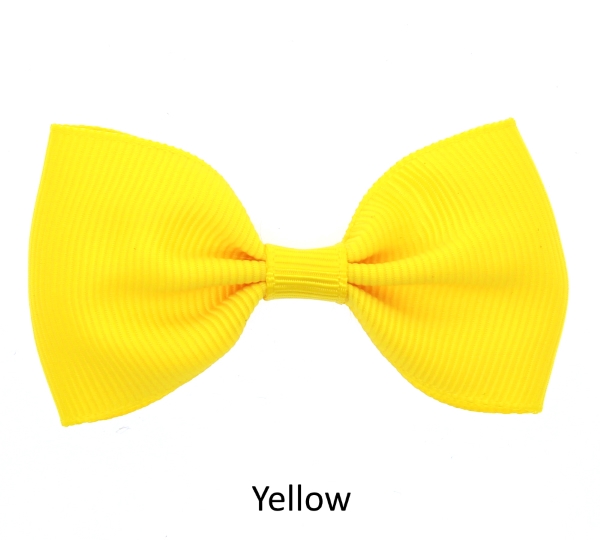 yellow baby girl hair clips mini bow